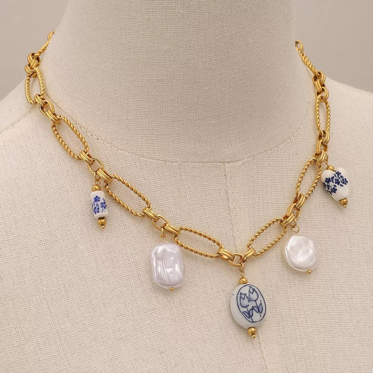 Porcelain Charm Necklace