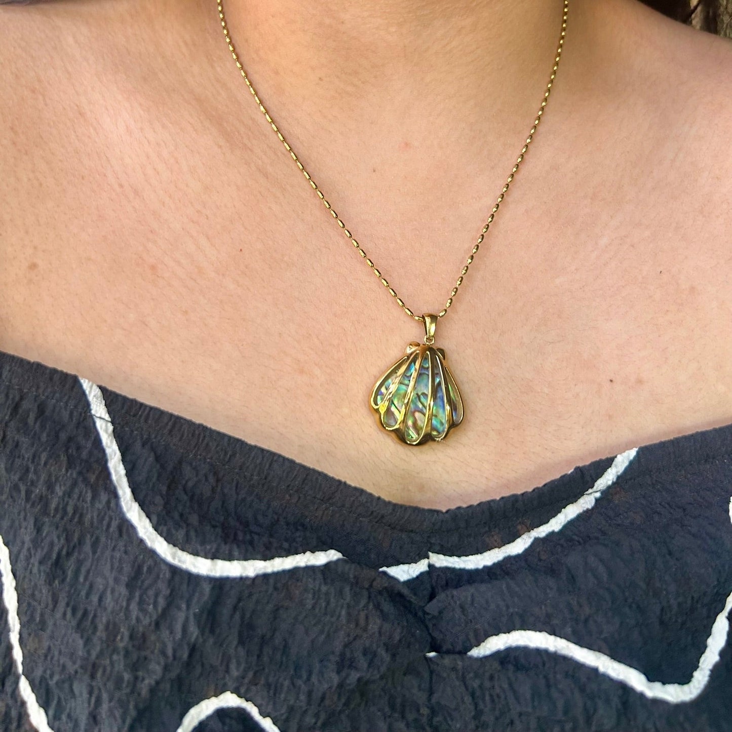 Glowing Shell Necklace