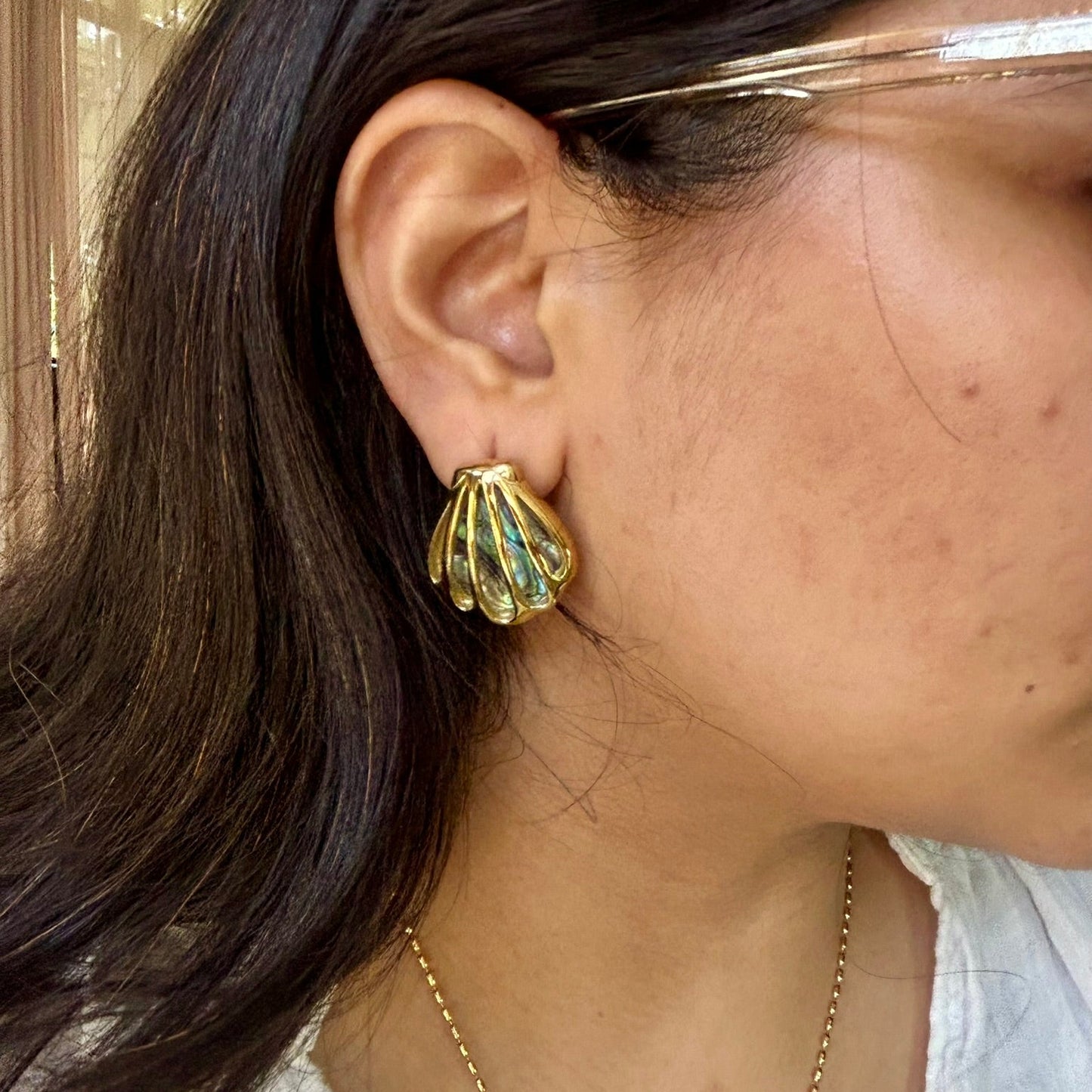 Glowing Shell Earring