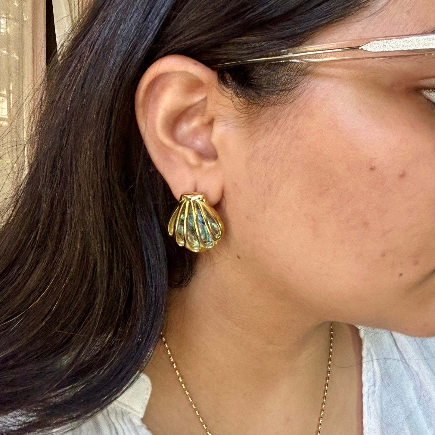 Glowing Shell Earring