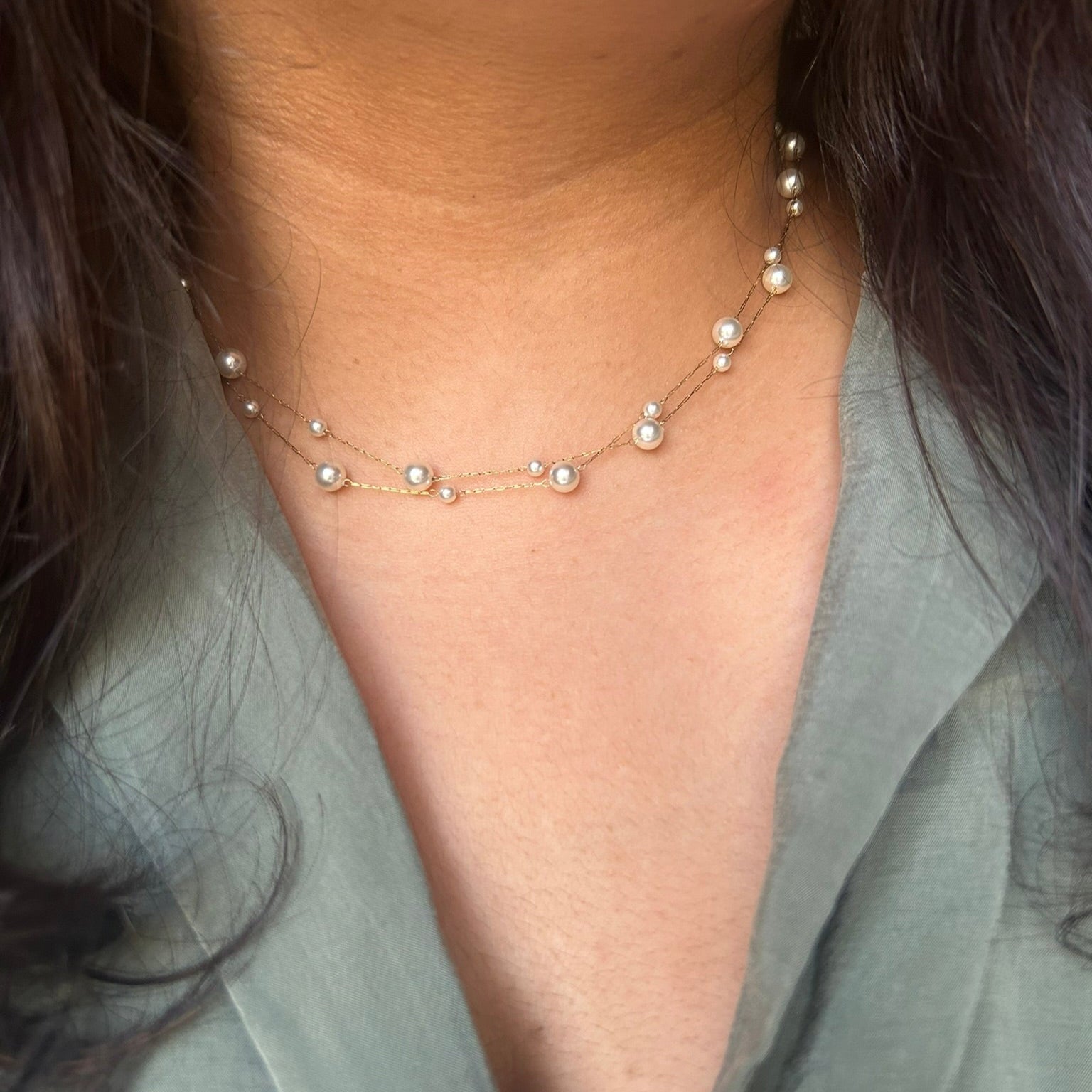 Women's Layered Gold Necklaces | Delphin Jewels