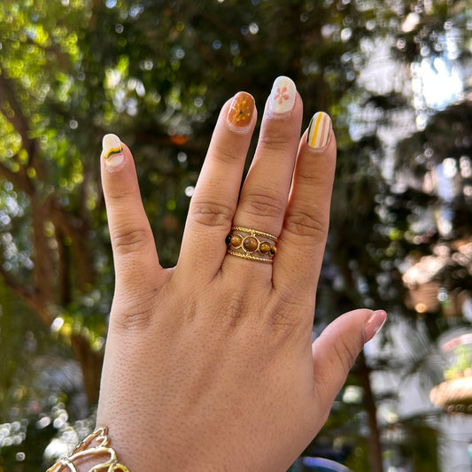 Earthy Adjustable Ring