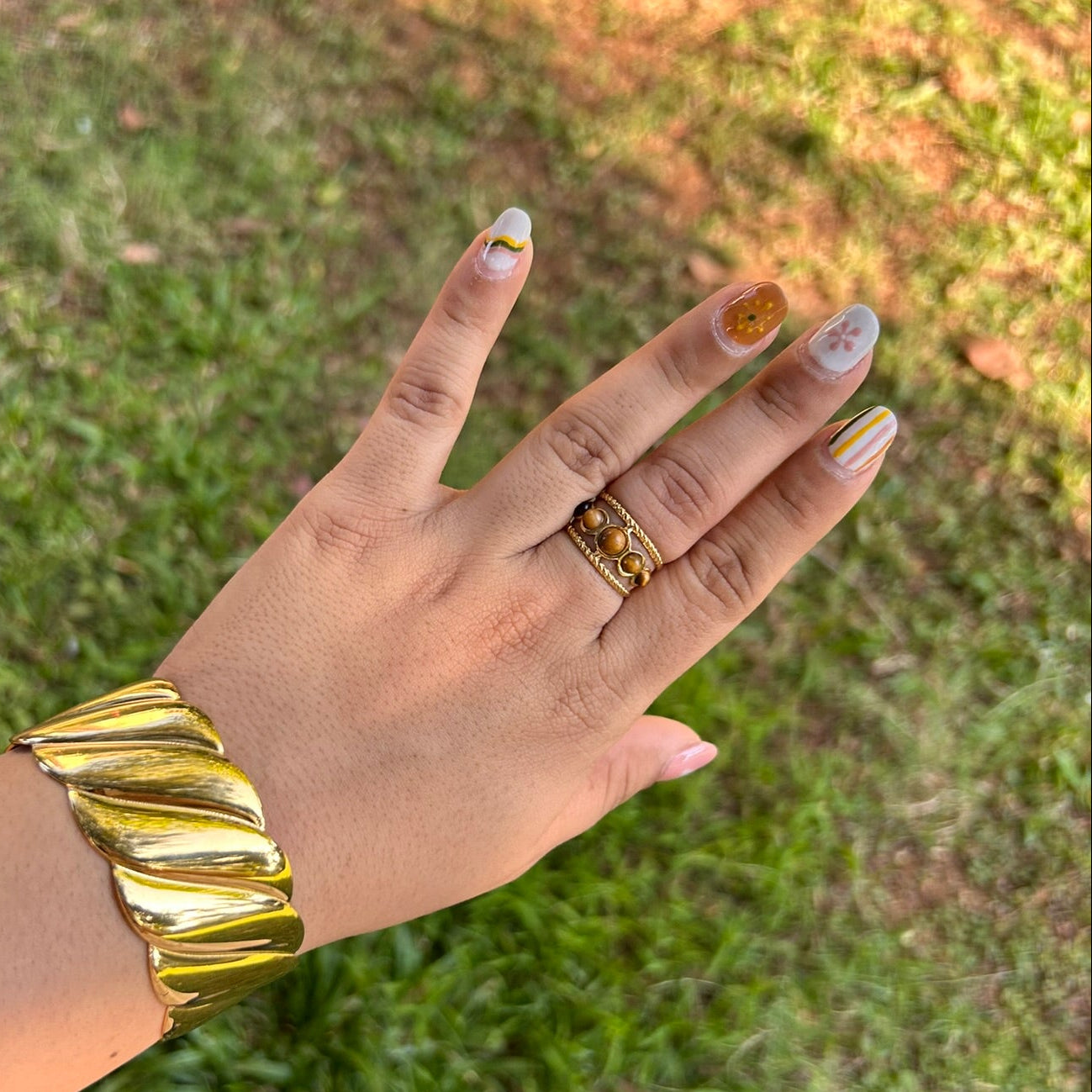 Earthy Adjustable Ring