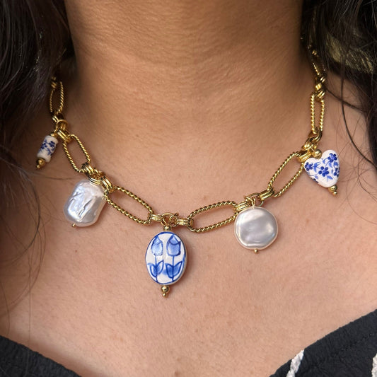 Porcelain Charm Necklace
