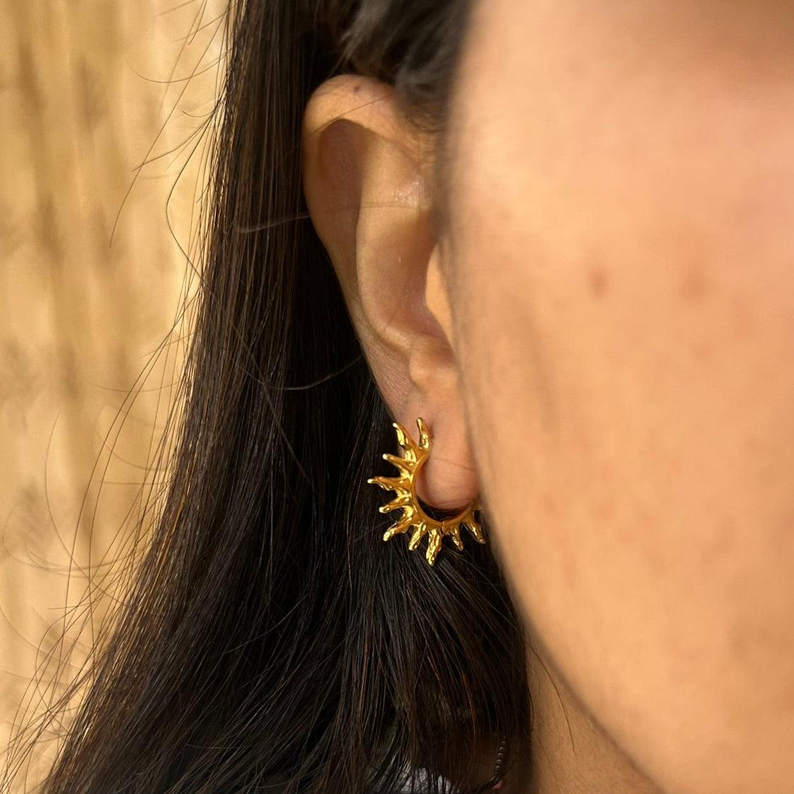 Edge Hoop Earring