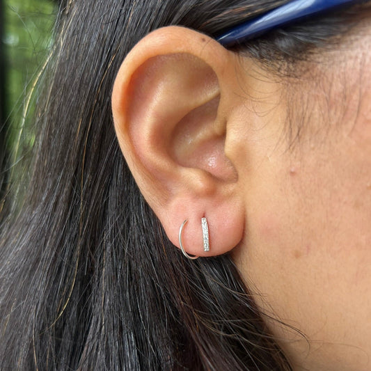 Illusion Earring | 925 Sterling Silver
