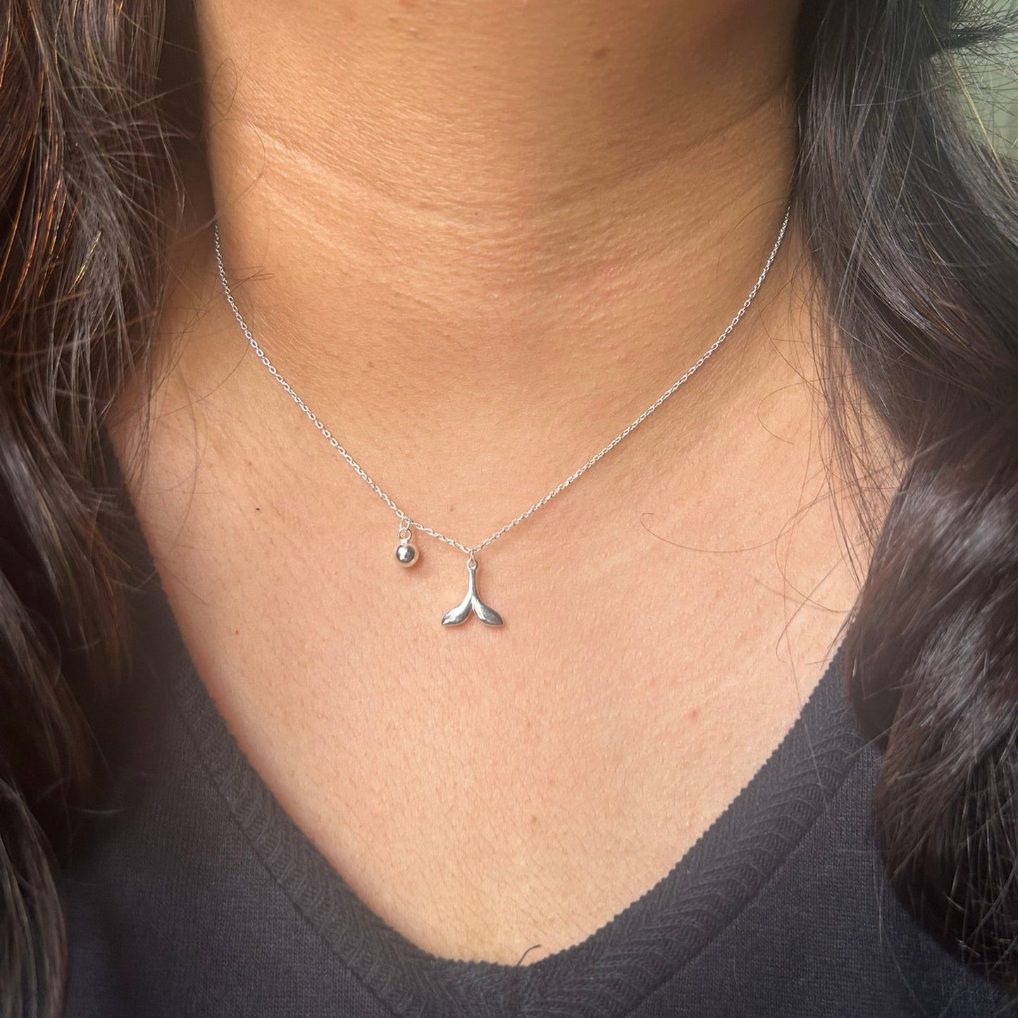 Mermaid's Tail Necklace 925 Sterling Silver