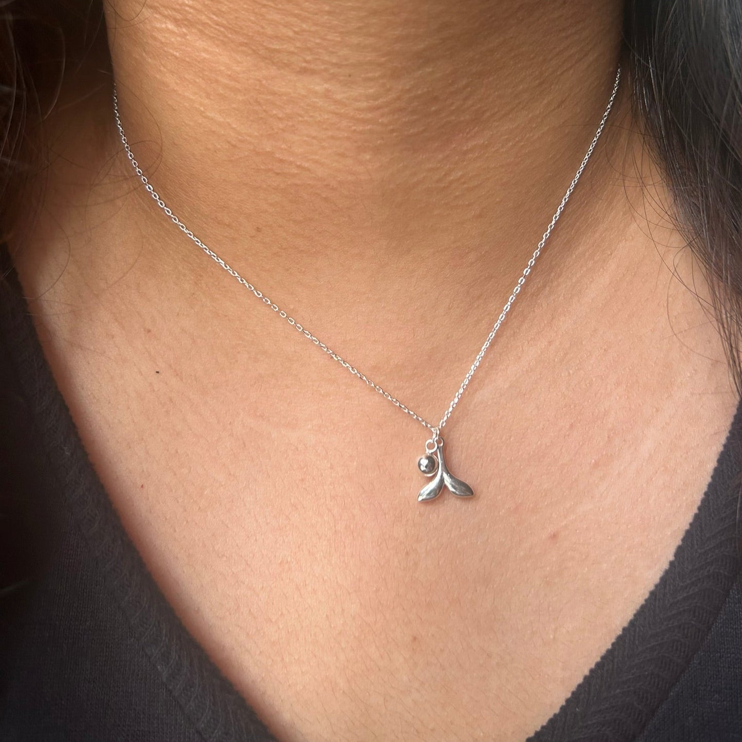 Mermaid's Tail Necklace 925 Sterling Silver