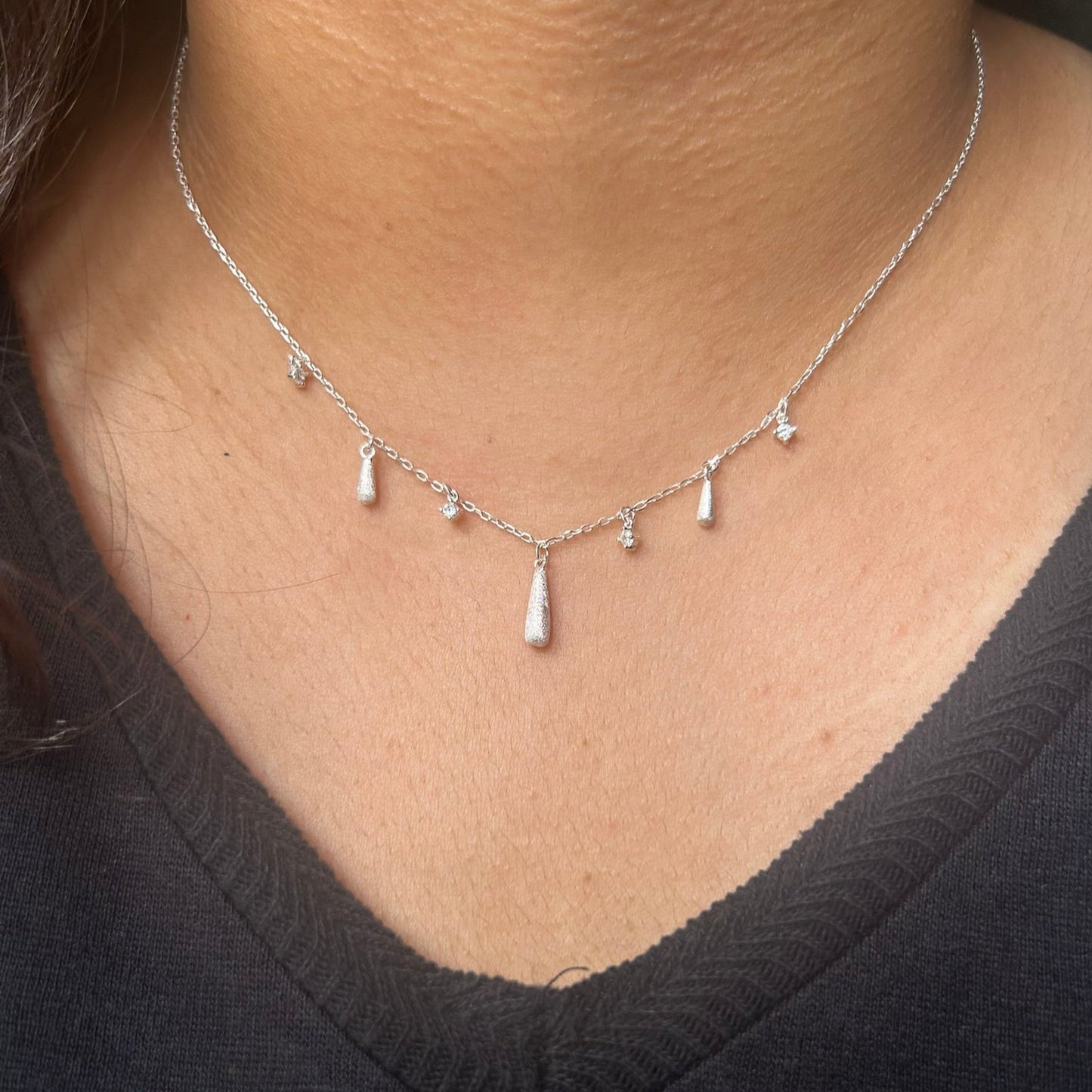 Rain Necklace 925 Sterling Silver