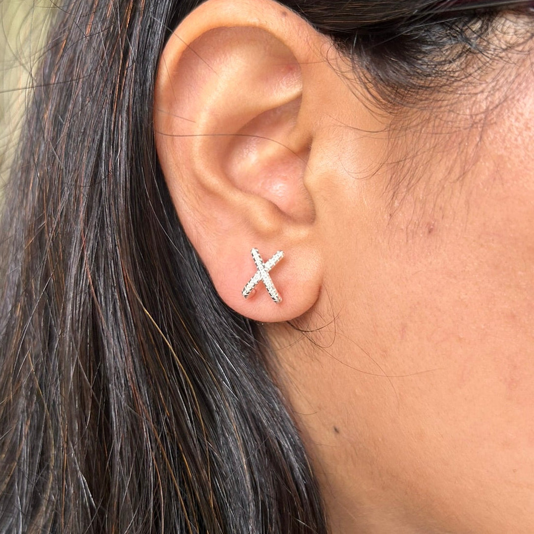 Roxie Illusion Stud Earrings | 925 Silver