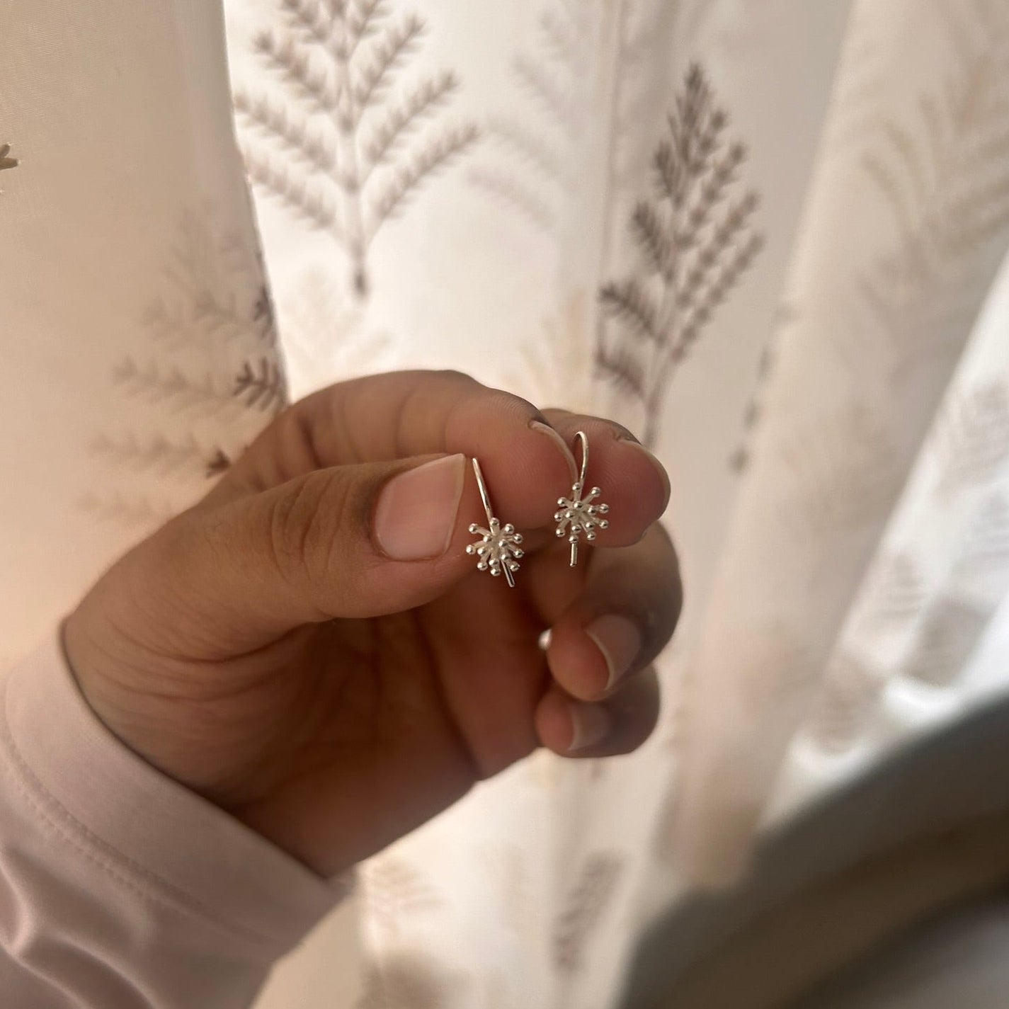 Ray Earrings | 999 Silver