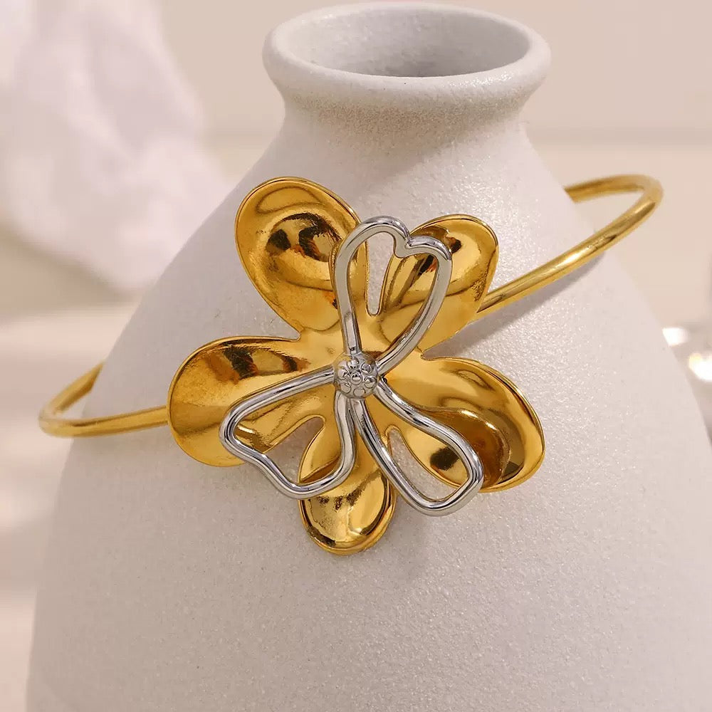 Flower Cuff Bracelet