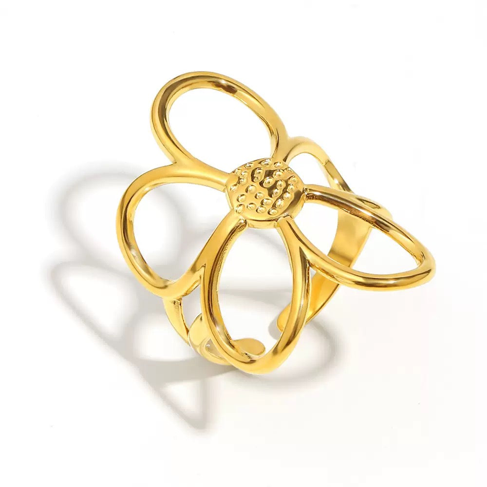 Sunflower Adjustable Ring