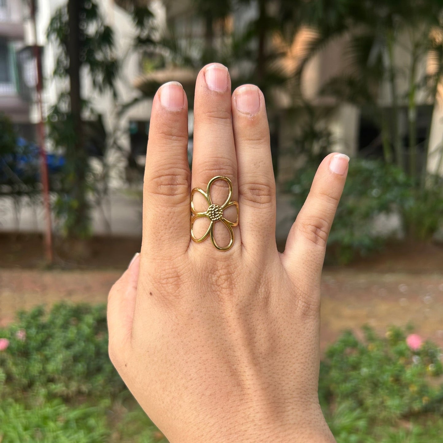 Sunflower Adjustable Ring