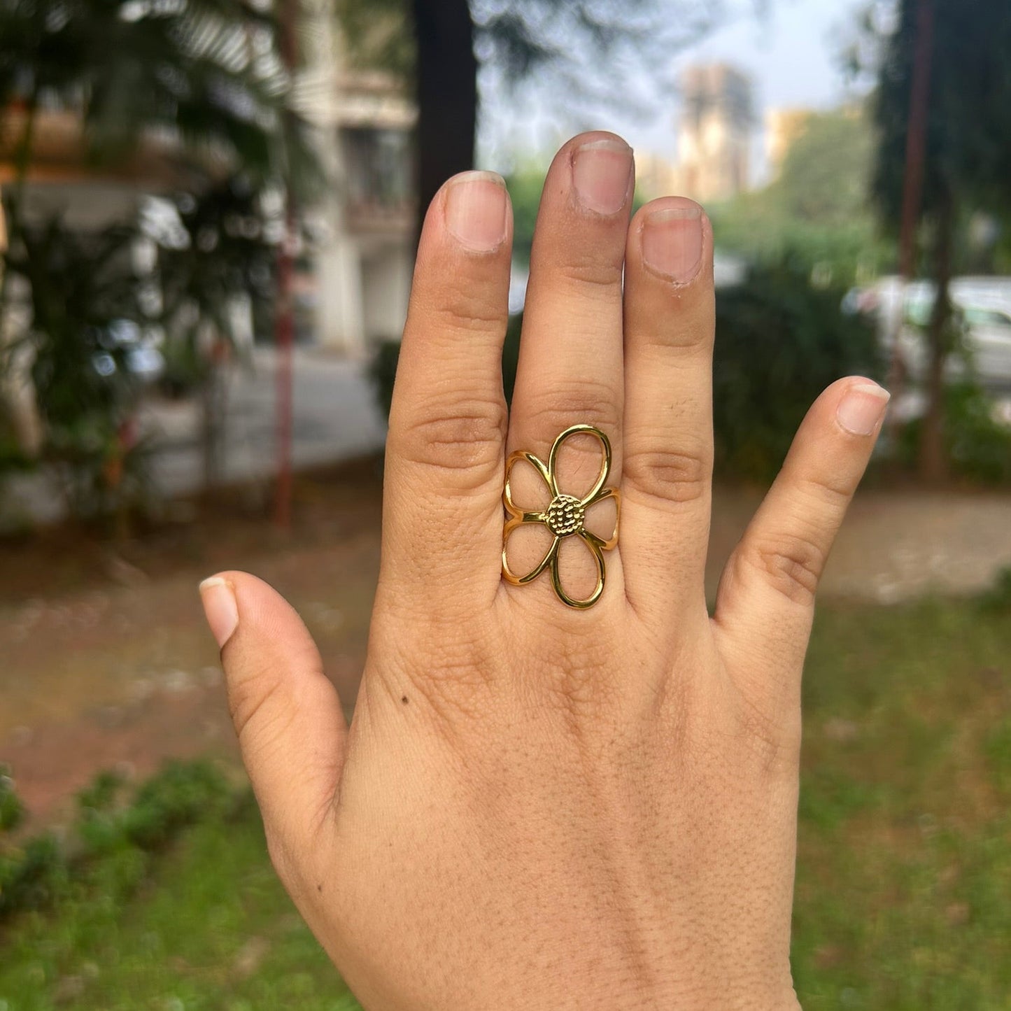 Sunflower Adjustable Ring