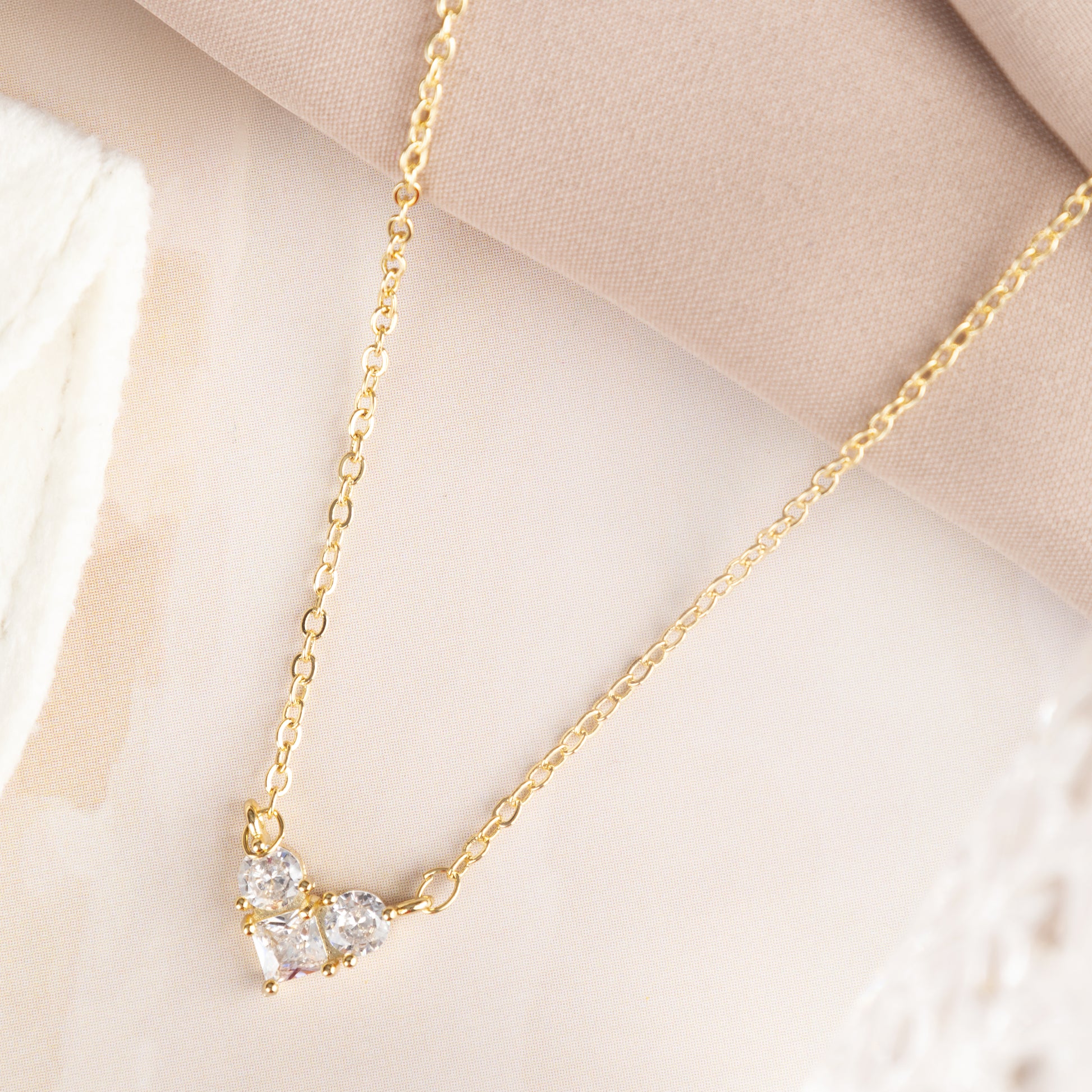 gold plated necklace set