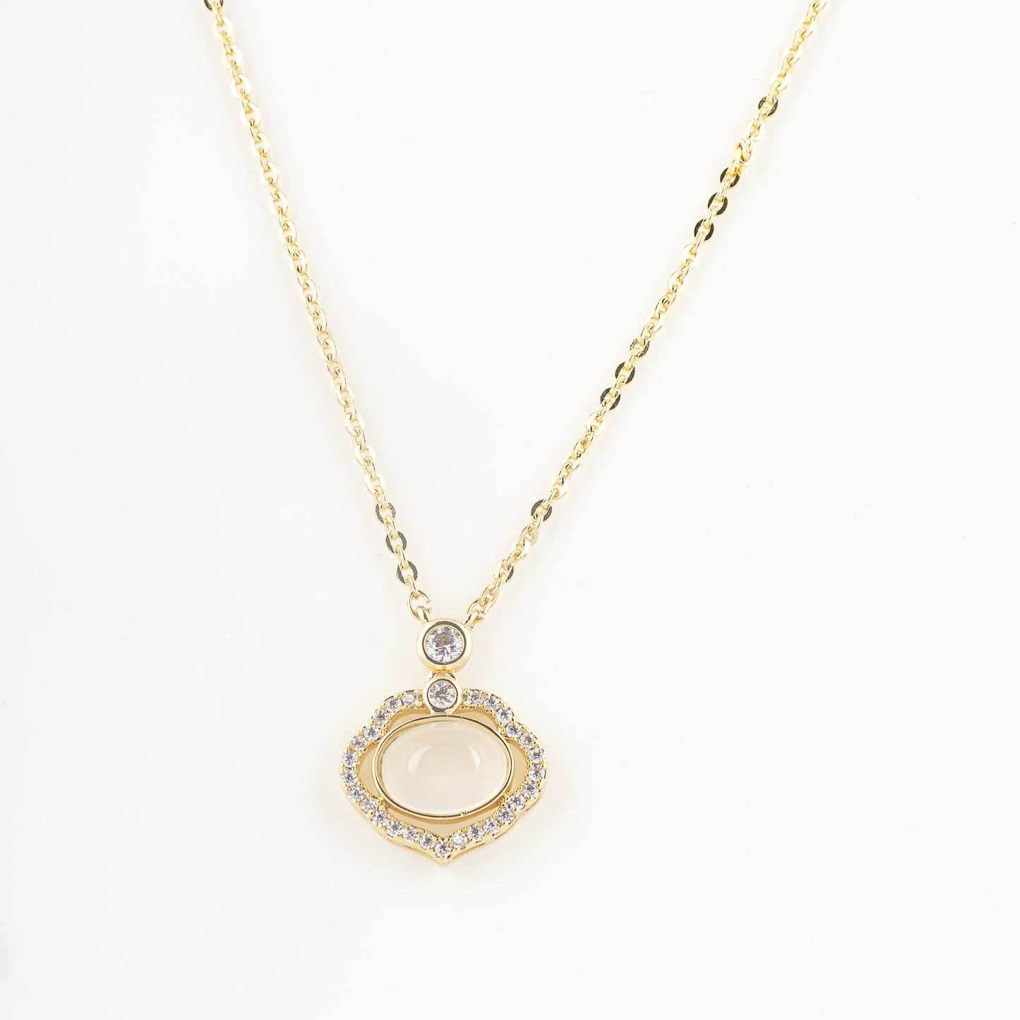 cat stone necklace