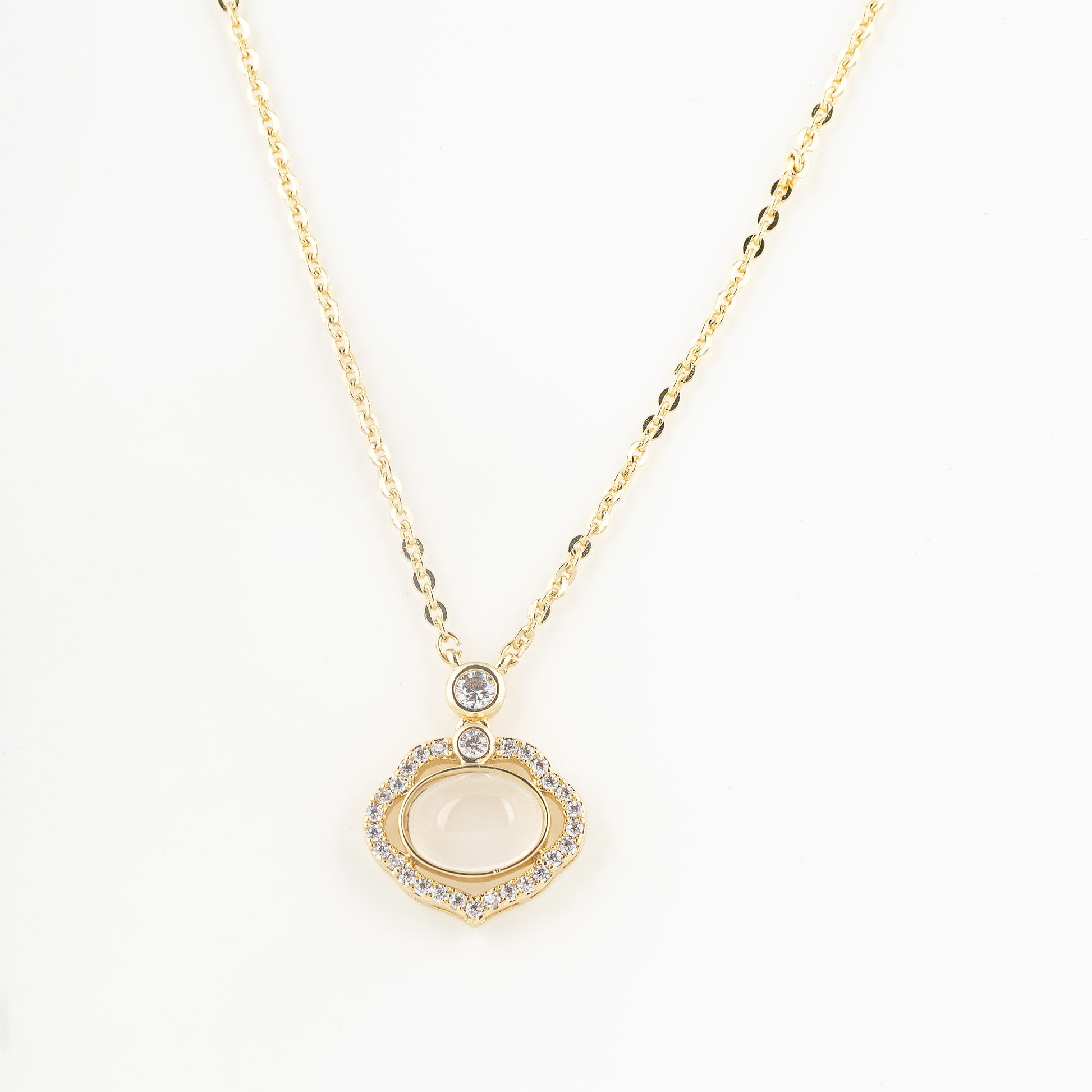 cat stone necklace