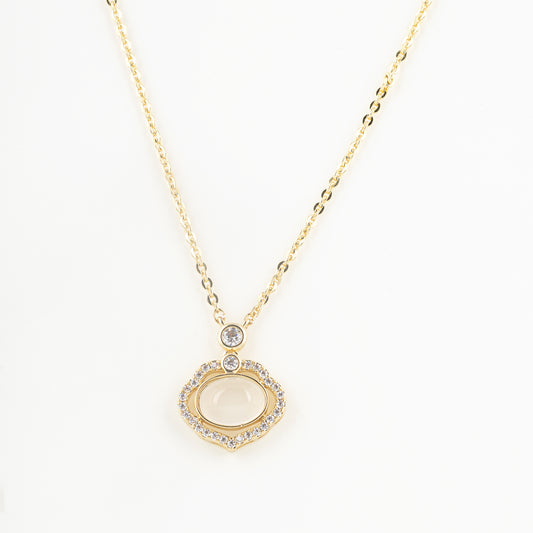 cat stone necklace