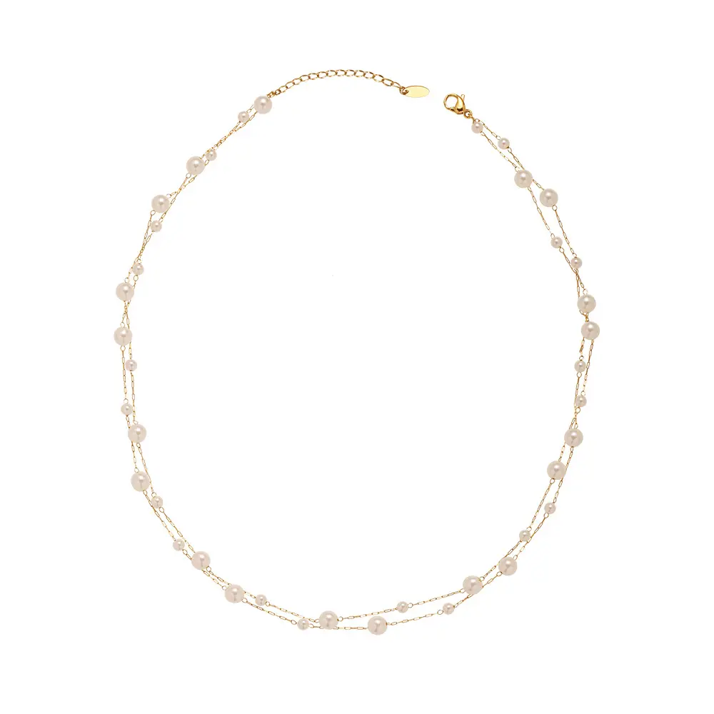 Layered Pearl Necklace | Delphin Jewels