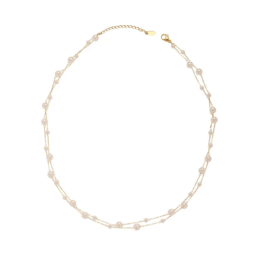 Layered Pearl Necklace | Delphin Jewels