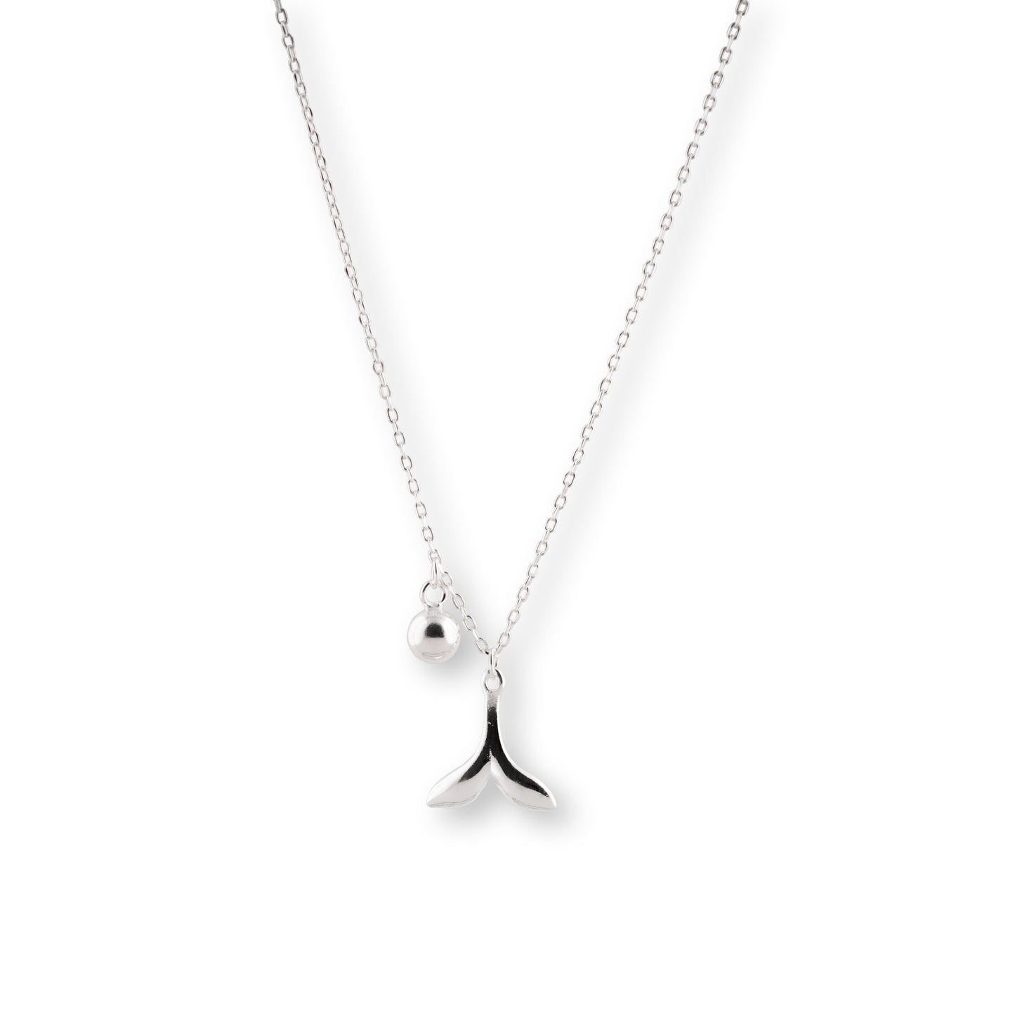 925 sterling silver mermaid tail pendant necklace