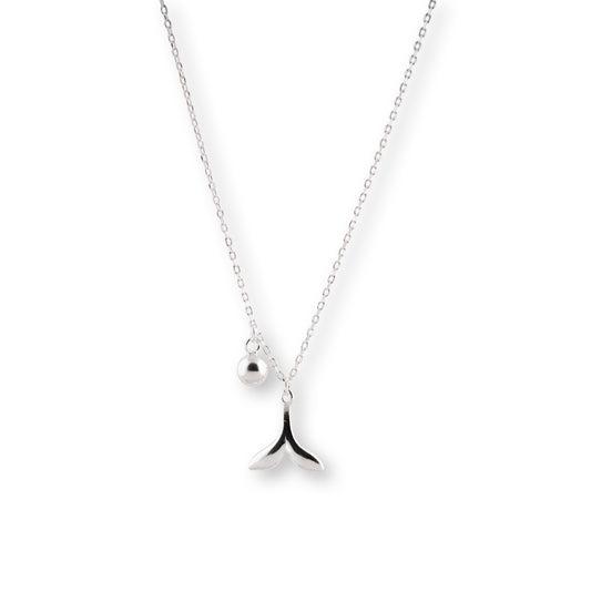 925 sterling silver mermaid tail pendant necklace