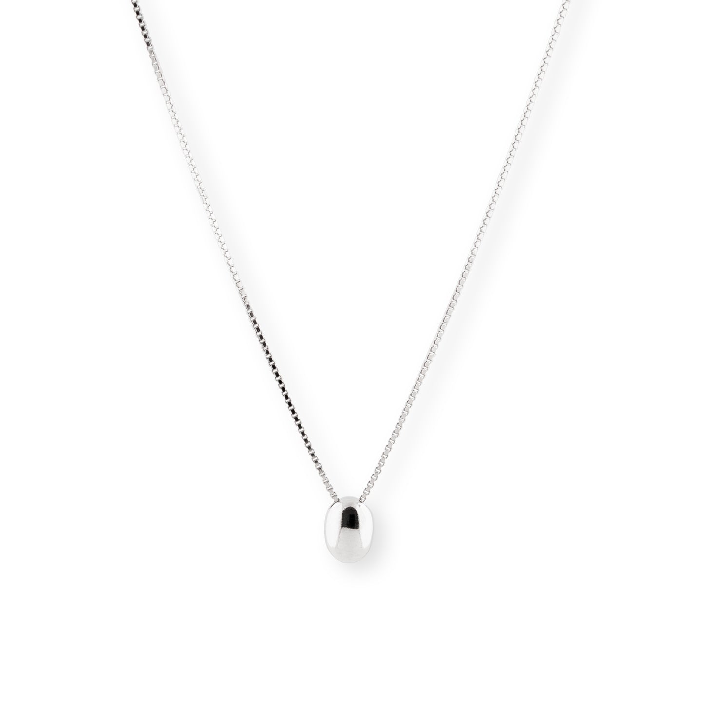 925 sterling silver oval pendant necklace with oxidized finish