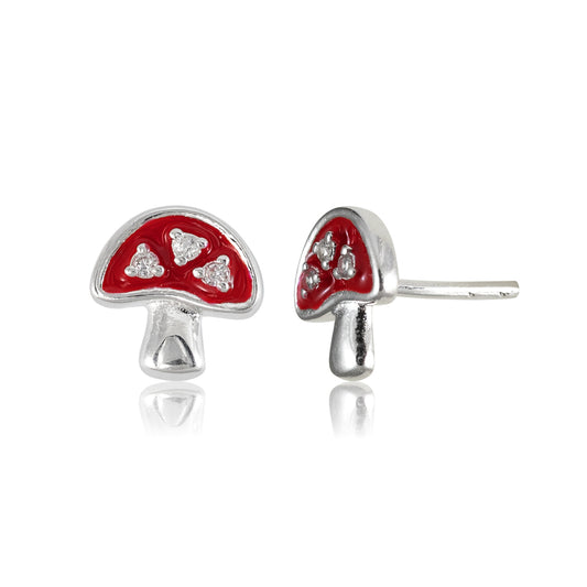Mushroom Earrings | 925 Sterling Silver
