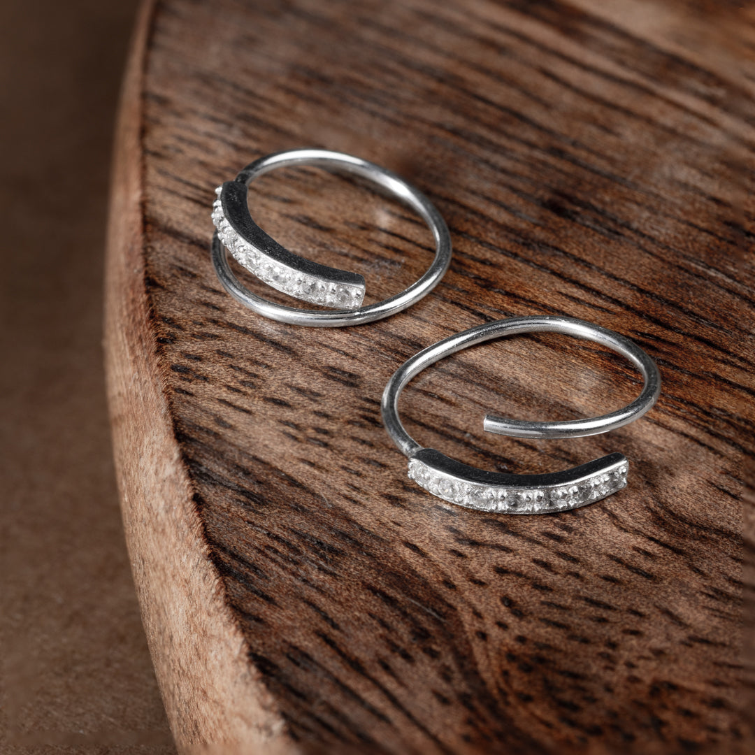 Illusion Earring | 925 Sterling Silver