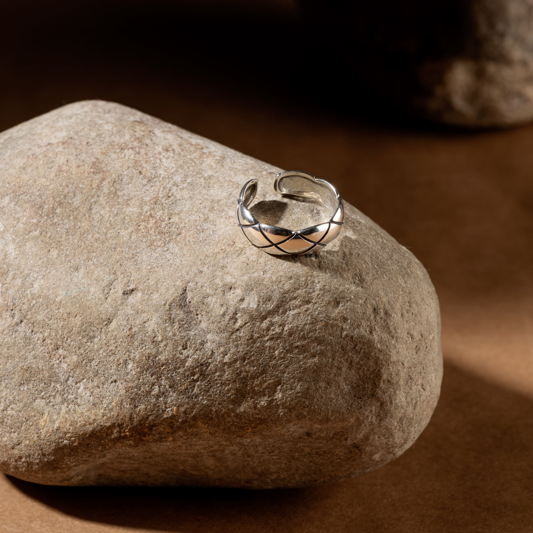 Noir Adjustable Ring | 925 Sterling Silver